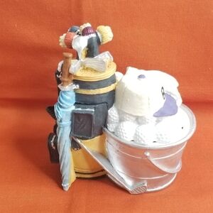 Golfers Ceramic Golf Bag Trinket Box